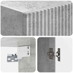 vidaXL Ensemble de Meubles 2 Pièces Gris béton Bois d'ingénierie