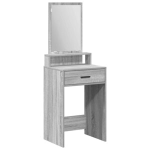 vidaXL Table de Toilette avec tiroir Gris Sonoma 50 x 41 x 140 cm