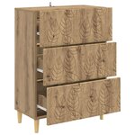 vidaXL Armoire à tiroirs 66 x 34 5 x 90 cm Bois d'ingénierie