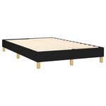 vidaXL Sommier à lattes de lit avec matelas LED Noir 120x200 cm Tissu