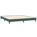 vidaXL Sommier à lattes de lit et matelas vert foncé 180x220cm velours