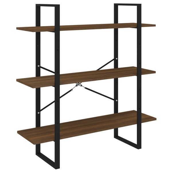 vidaXL Bibliothèque Chêne marron 100x30x105 cm Bois d'ingénierie