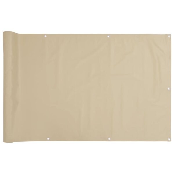 vidaXL Écran de balcon Beige 90x300 cm Tissu Oxford