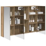 vidaXL Armoire Miroir de Salle de Bain Chêne artisan