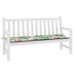 vidaXL Coussin de banc de jardin multicolore 150x50x4 cm tissu oxford