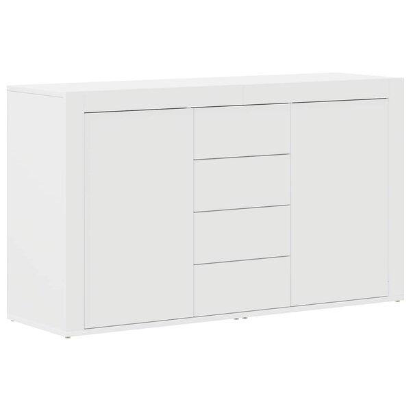 vidaXL Buffet avec tiroir Blanc 120 x 36 x 69 cm Bois d'ingénierie