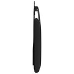 vidaXL Tête de lit suspendue Noir Tissu