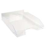 Corbeille à courrier Ecotray Office - Cristal EXACOMPTA