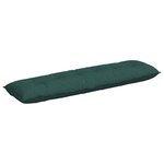 vidaXL Coussin de Dos Vert foncé 180 x 19 x 50 cm tissu