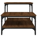 vidaXL Table basse chêne marron 100x50 5x45 cm bois d'ingénierie