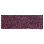vidaXL Tapis d'escalier 30 pièces 65 x 21 x 4 cm Violet foncé Bord rectangulaire