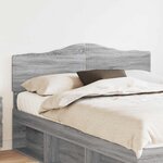 vidaXL Tête de lit Gris Sonoma 140 cm Bois d'ingénierie