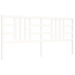 vidaXL Cadre de lit sans matelas blanc 200x200 cm bois massif
