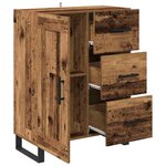 vidaXL Buffet Bois Ancien 69 5 x 34 x 90 cm Bois d'ingénierie et fer