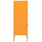 vidaXL Armoire de rangement Jaune moutarde 42 5x35x101 5 cm Acier