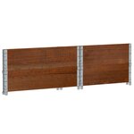 vidaXL Jardinière marron 80x60 cm bois massif de pin