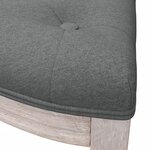 Banc banquette meuble chambre 81 5 x 41 x 49 cm tissu gris foncé 02_0010660