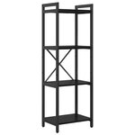 vidaXL Étagère Chêne noir 40 x 30 x 85 cm Bois d'ingénierie