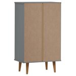 vidaXL Armoire à chaussures MOLDE Gris 59 5x35x103 cm Bois de pin
