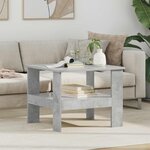 vidaXL Table basse Gris béton 57 x 55 x 45 cm Bois d'ingénierie