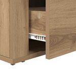 vidaXL Cabinet de chevet avec tiroir chêne artisanal 60 x 36 x 45 cm