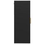 vidaXL Armoire murale suspendue Noir 69 5x34x90 cm
