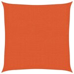 vidaXL Voile d'ombrage 160 g/m² Orange 2x2 m PEHD