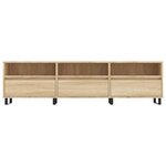 vidaXL Meuble TV chêne sonoma 150x30x44 5 cm bois d'ingénierie