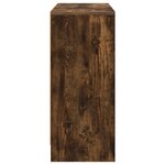 vidaXL Buffet avec tiroir Chêne fumé 88 5 x 27 5 x 63 5 cm