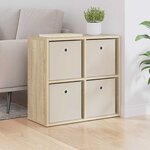 vidaXL Buffet avec tiroir Chêne Sonoma 59 5 x 27 x 57 cm
