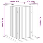 vidaXL Support de Plante 2 pièces Chêne artisanal 30 5 x 30 x 43 cm