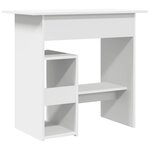 vidaXL Bureau Blanc 80x45x74 cm Bois d’ingénierie