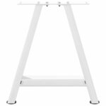 vidaXL Pieds de table basse en forme de A 2 pièces blanc 38 x (42-43) cm acier