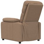 vidaXL Fauteuil inclinable Marron Tissu