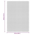 vidaXL Tapis de sol de camping bleu 3x2 5 m
