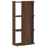 vidaXL Bibliothèque 3 niveaux chêne marron 60x30x120cm bois ingénierie