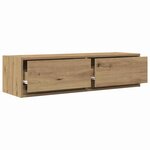 vidaXL Meuble TV chêne artisanal 100 x 31 x 25.5 cm Bois d'ingénierie