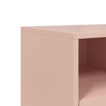 vidaXL Meuble TV rose 68x39x60 5 cm acier