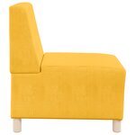 vidaXL Sofa Chiar 3 Pièces Jaune clair 55 x 74 x 82 cm