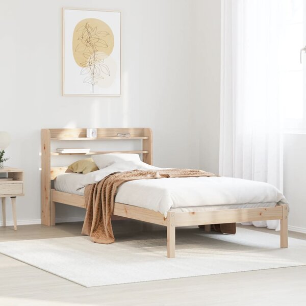 vidaXL Cadre de lit sans matelas 75x190 cm bois de pin massif