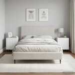 vidaXL Cabinet de chevet 2 Pièces Blanc brillant 43 x 34 5 x 52 cm