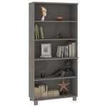 vidaXL Buffet HAMAR Bois massif de pin Gris clair