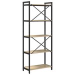 vidaXL Bibliothèque Chêne sonoma 60 x 30 x 153 cm Bois d'ingénierie