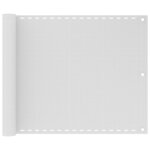 vidaXL Écran de balcon en PEHD 75x400 cm Blanc