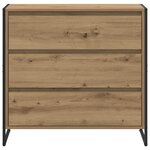 vidaXL Buffet Chêne artisan 79 x 36 x 75.5 cm Bois d'ingénierie
