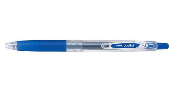 Roller Rétractable encre gel POP'LOL Pte 0 7 Trait 0 4 mm Bleu PILOT