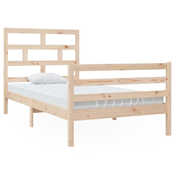 vidaXL Cadre de lit sans matelas bois massif 100x200 cm