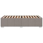 vidaXL Cadre de lit sans matelas taupe 80x200 cm tissu
