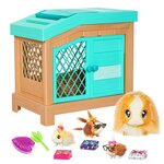 Moose Toys 26410 - Little Live Pets Mama Surprise Maman-cochon d'Inde avec cage et 3 bébés surprise