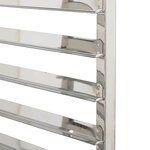 vidaXL Chariot à plateaux 12 bacs GN 75x55x87 cm acier inoxydable